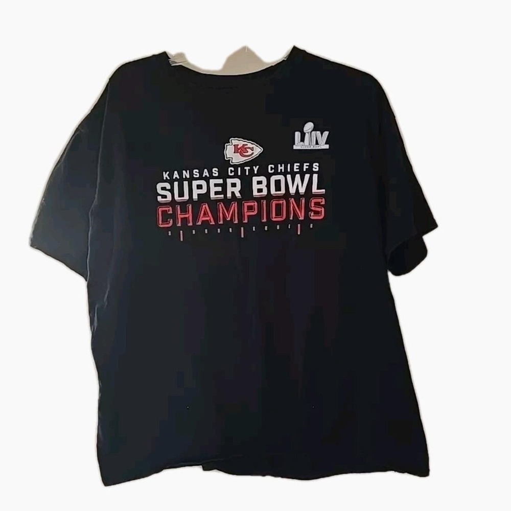 Fanatics Black Kansas City Chiefs NFL 54 Super Bowl Champions‎ Top Womans Sz 2XL